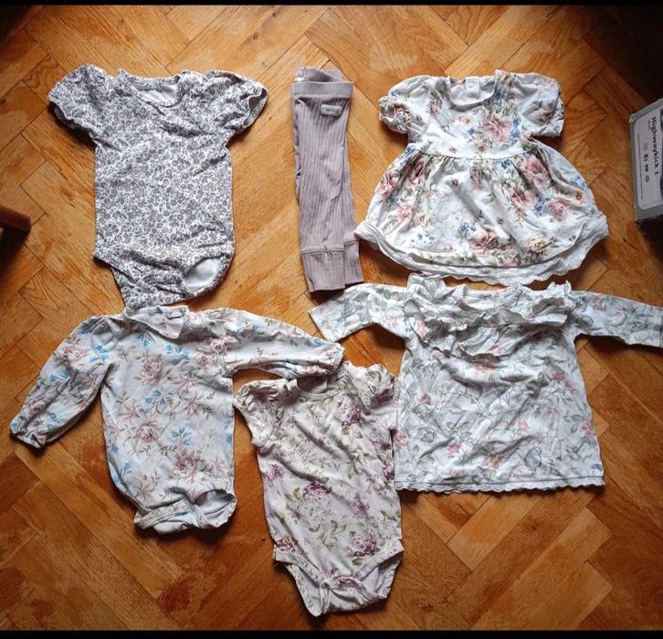 Zestaw ubranek dla dziewczynki rozmiar 62
