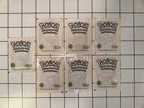 Booster x 7 - Topps - Pokemon - 4 cartas - Seladas - Francês