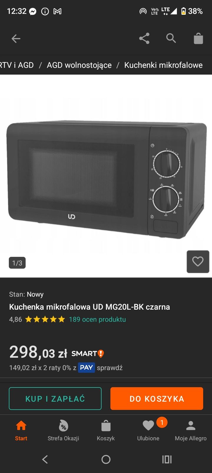 Sprzedam mikrofalówkę