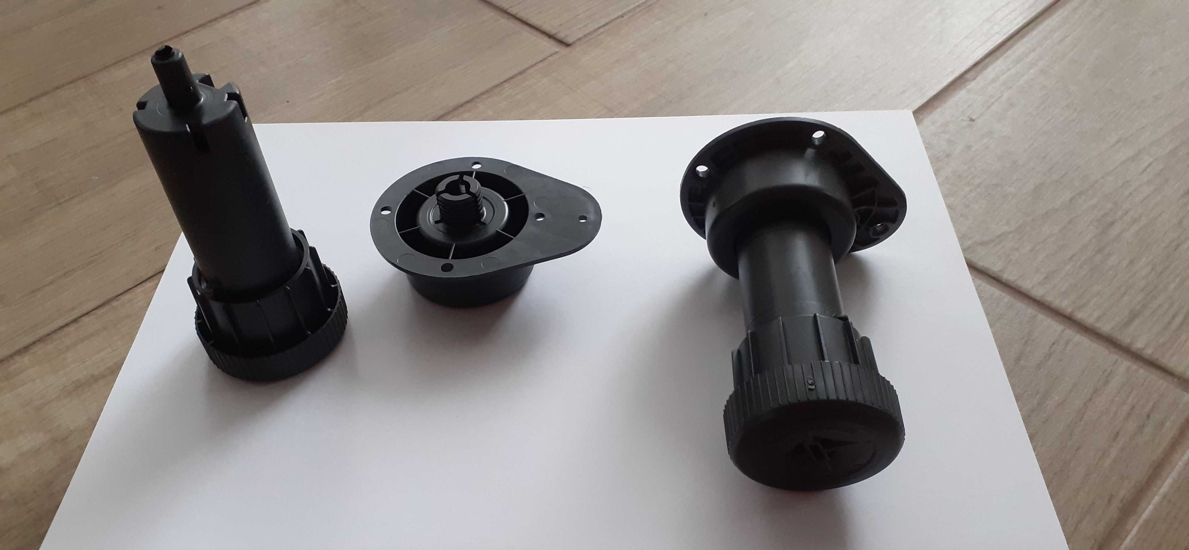 Nóżka meblowa regulowana czarna 10 cm