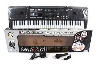 Детское пианино, синтезатор, орган MQ USB От сети + Микрофон.