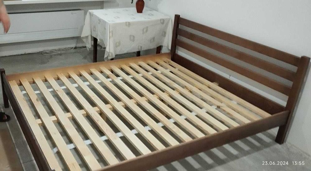 В НАЯВНОСТІ! Ліжко посилене дерев'яне односпальне, двоспальне