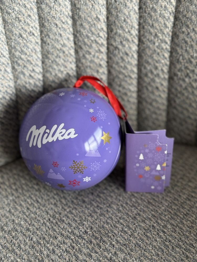 Metalowa bombka Milka