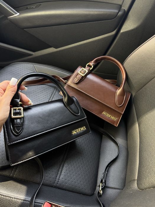 Сумка Jacquemus Le Chiquito Long Boucle Black. Сумка жакмюс