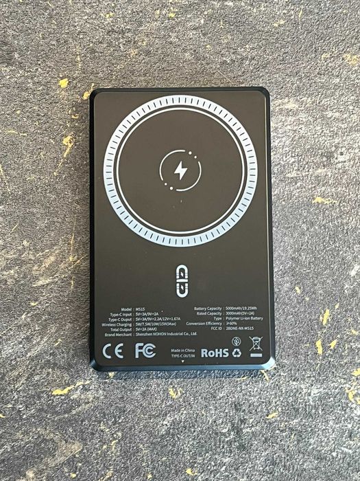 Powerbank NOHON 5000 mAh fioletowy