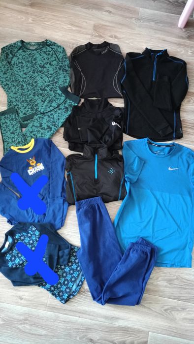 Термокофты 146- 152, М,  термобелье Crane Зеленое  146, футболка