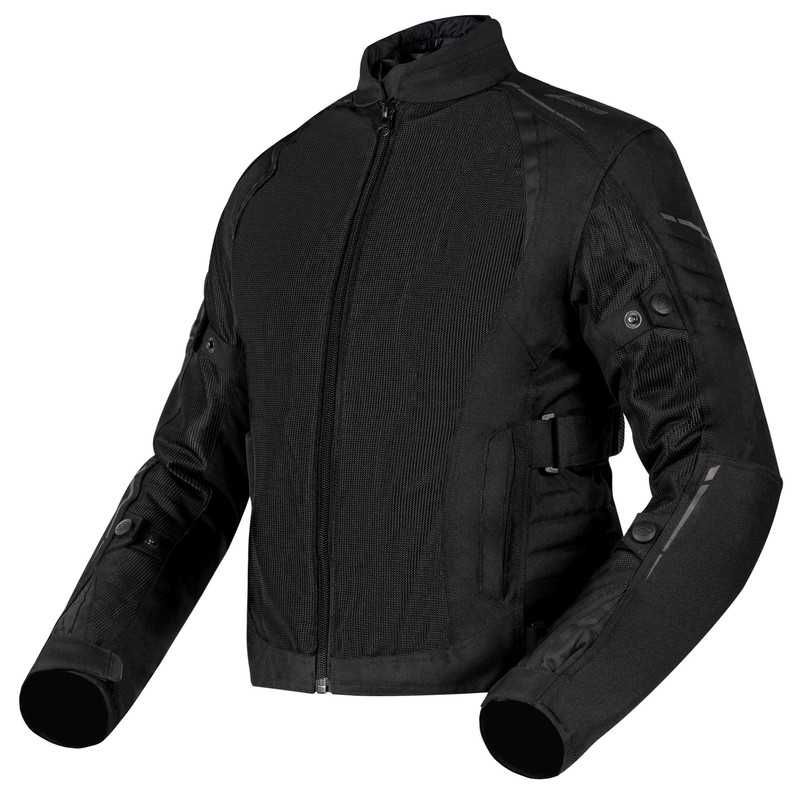 Damska Kurtka Motocyklowa Tekstylna Ozone Flow Black Czarna