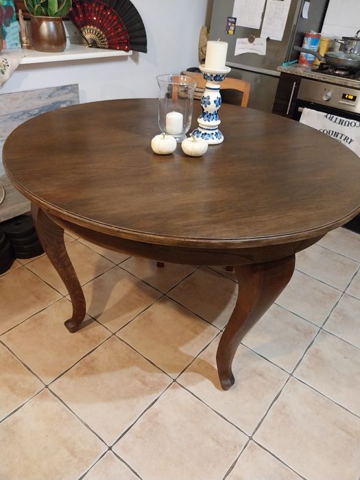 Stół z lat 20 retro rozkładany drewniany vintage art deco