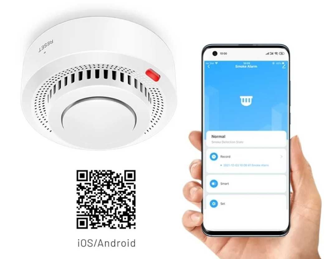 Czujnik dymu wifi alarm na telefon