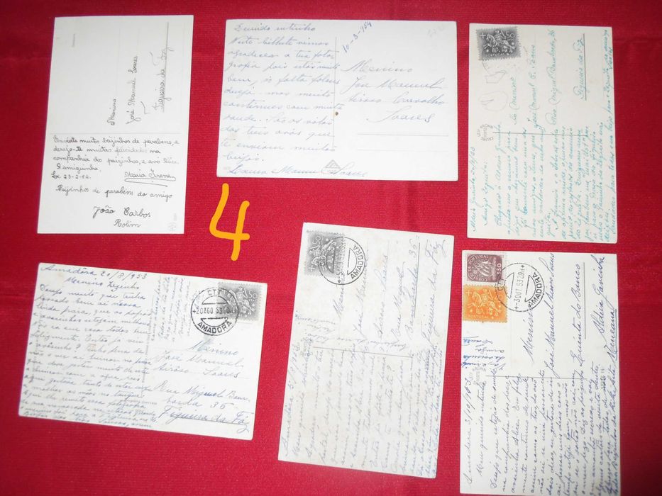 Postais antigos dos anos 50