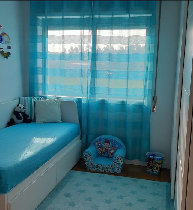 Cortinas azul turquesa