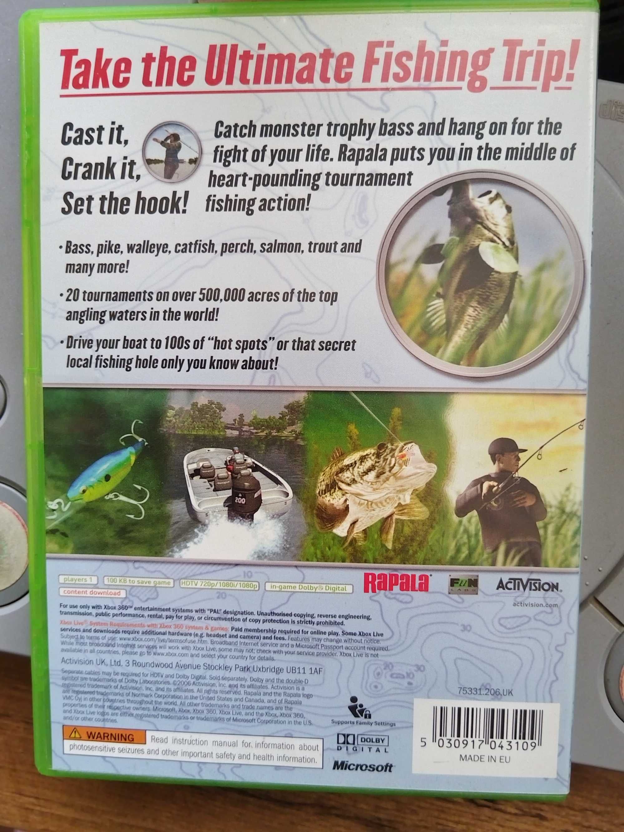Gra Rapala Tournament Fishing na konsolę XBOX 360