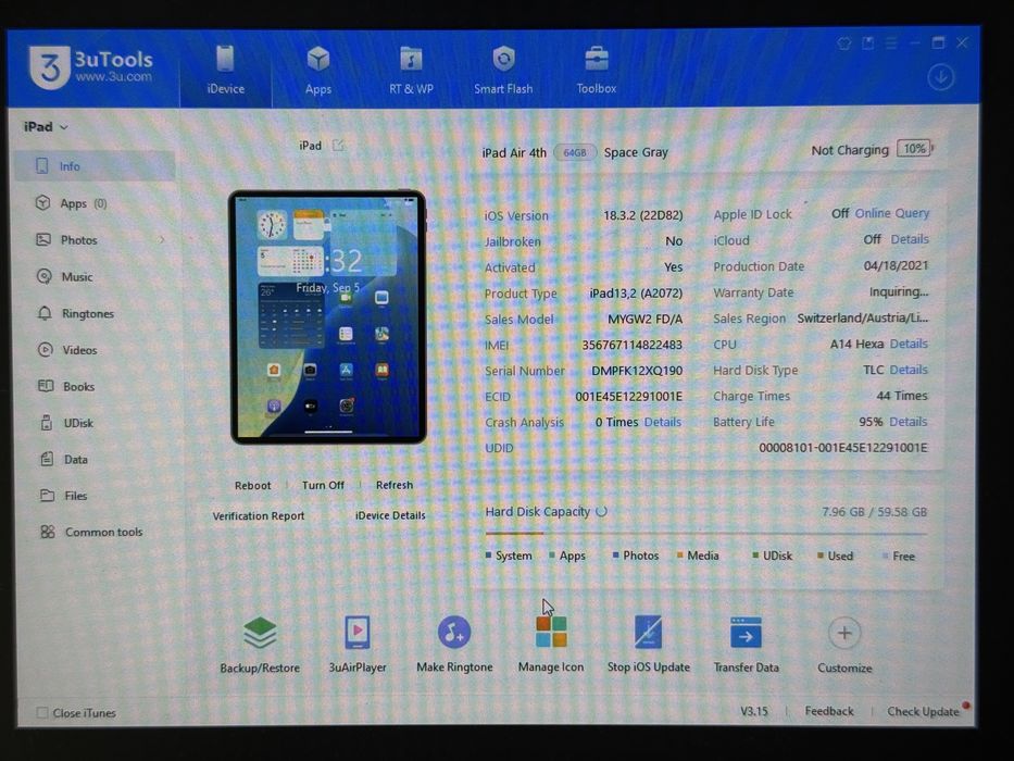 iPad Air 4 (A2072) - 64GB - Cellular (LTE) - faktura VAT 23%