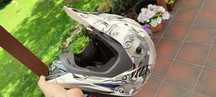 Kask motocyklowy NAXA L biało-czarny