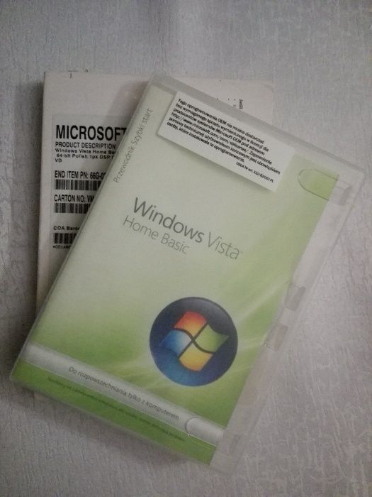 Windows Vista Home Basic 64 bit