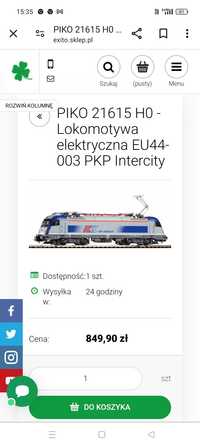 schlesienmodelle eu07 PIKO 21615 H0 Lokomotywa elektryczna EU44-003