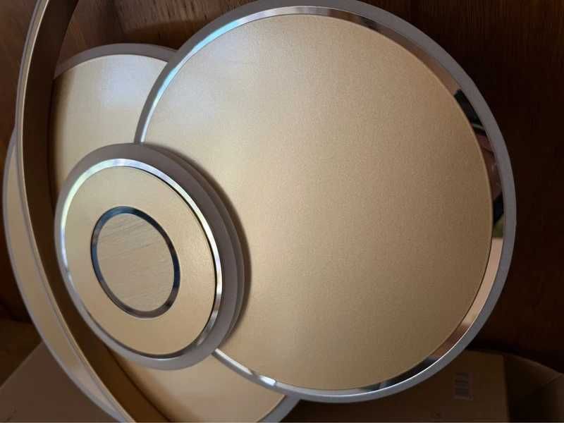 Lampa sufitowa Premium Living Marlin LED 4-punktowa metalowa beżowa