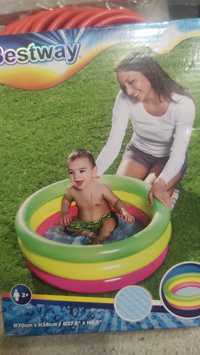 БАССЕЙН детский надувной полоски BABY POOLS. BESTWAY