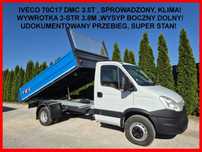 Iveco 70C17 50C15 35C15/ 3.0 170KM/ Dmc 3.5t/  Wywrotka 3-str, Kiper 3.8m ,Hyva, Klima, 268tys, Sprowadzony,TOP Stan!