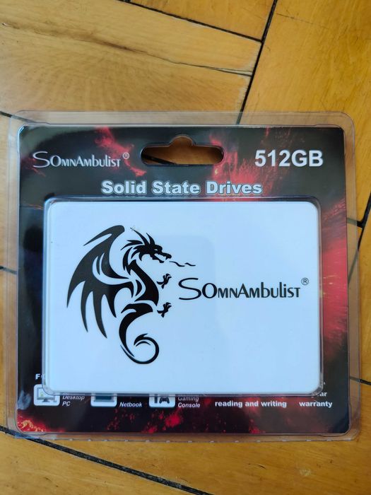 Новий! SSD Диск 256/ 512 GB Somnambulist 2.5" SATAIII, реальна ємність