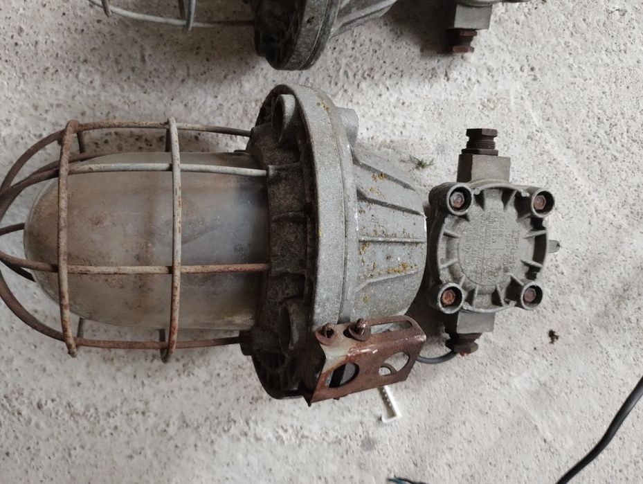 2szt x Stara lampa górnicza OMP 200 przeciwwybuchowa Połam Wilkasy