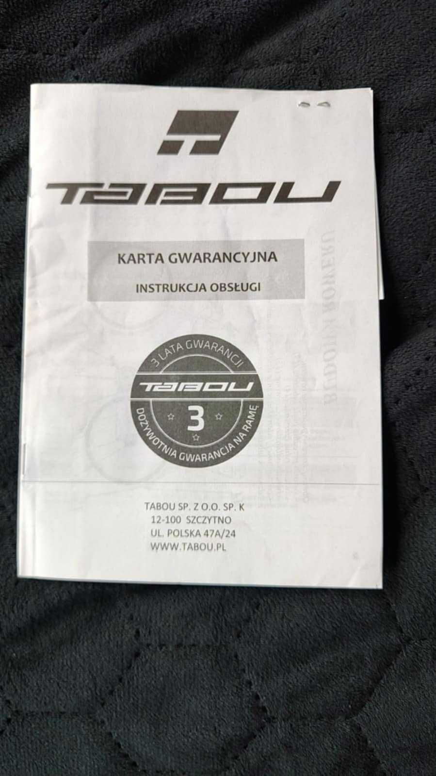 Rower trekkingowy Tabou Kinetic 6.0 JAK NOWY