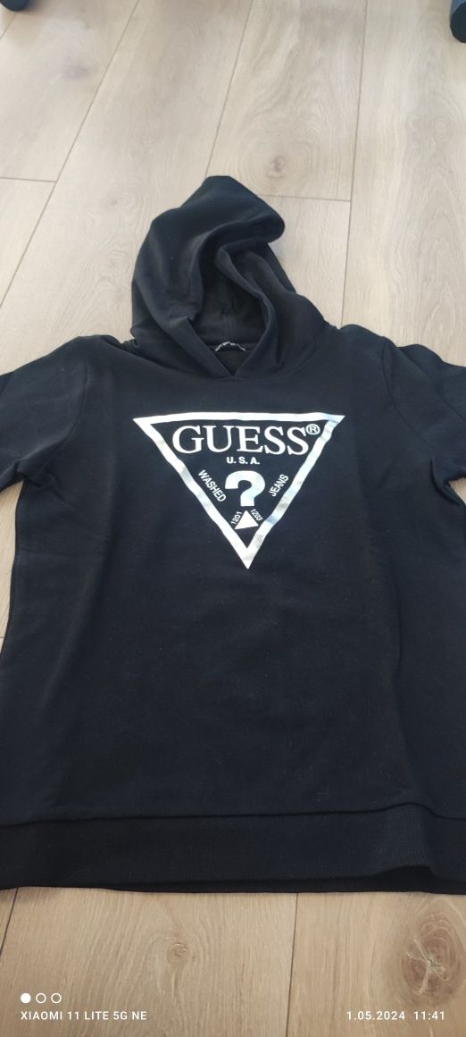 Bluza czarna 158 164 XS S GUESS JAK NOWA