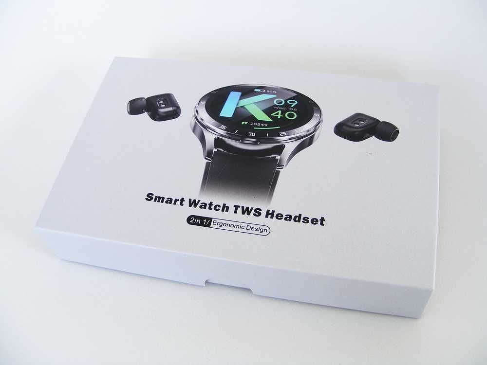 Nowy zegarek 2 w 1 bezprzewodowe słuchawkami Amoled dotykowy NFC