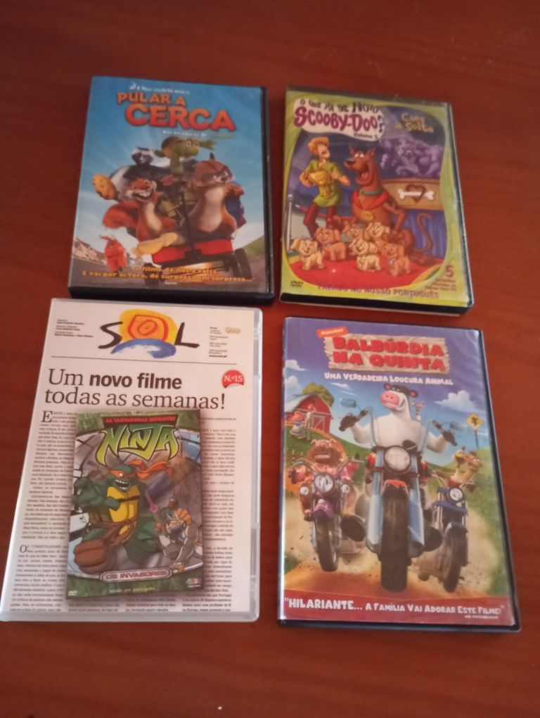 DVD filmes de animação