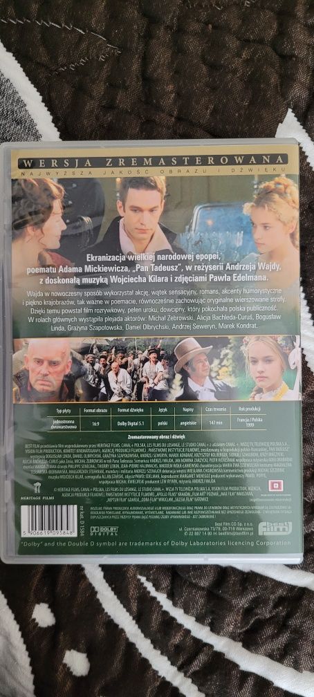 Film Pan Tadeusz DVD