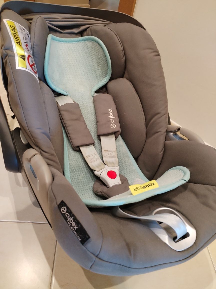Cybex cloud Z ovinho com adaptador e protector aero moov