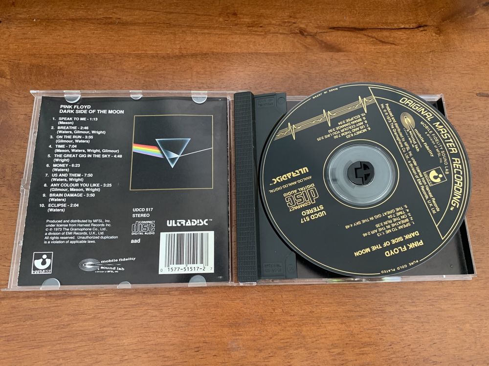 MoFi Gold CD ultradisc Pink Floyd e outros (coleção 6 CDs)