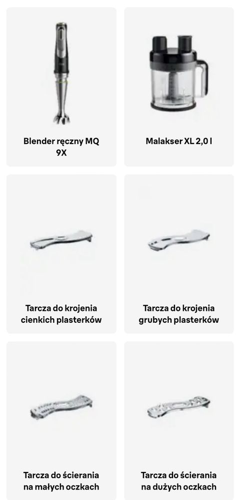 Braun MultiQuick - Mega Zestaw MQ9199XLI - blender, mikser, robot