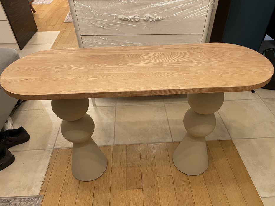 Konsola / Stolik 120 x40 cm z fornirowanym blatem