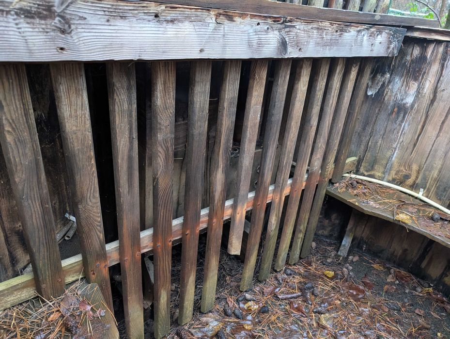 Balia ogrodowa drewniana z piecem wewnętrznym