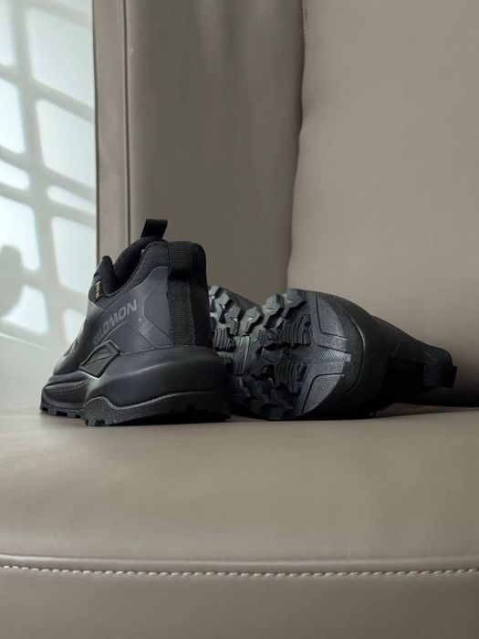 Чоловічі кросівки саломон Salomon Elixir Activ GTX All Black [41-46]