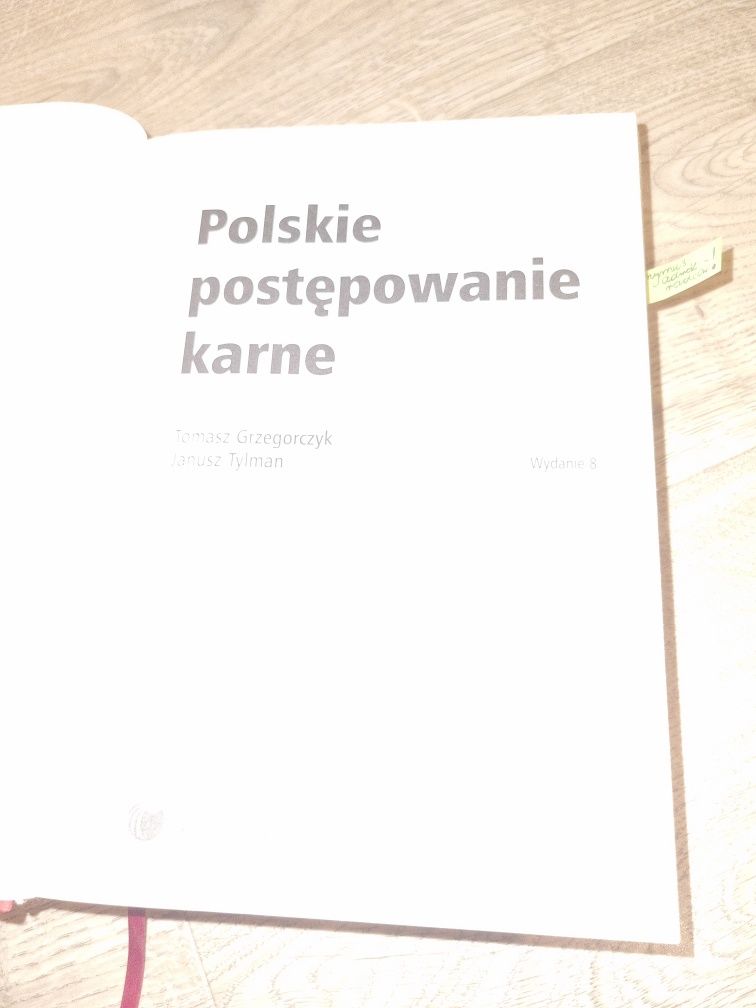 Polskie postępowanie karne Wydanie 8	Grzegorczyk Tylman Komentarz