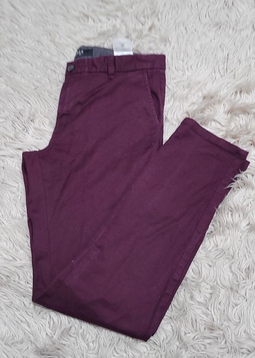 Spodnie materiałowe slim new yorker Smog