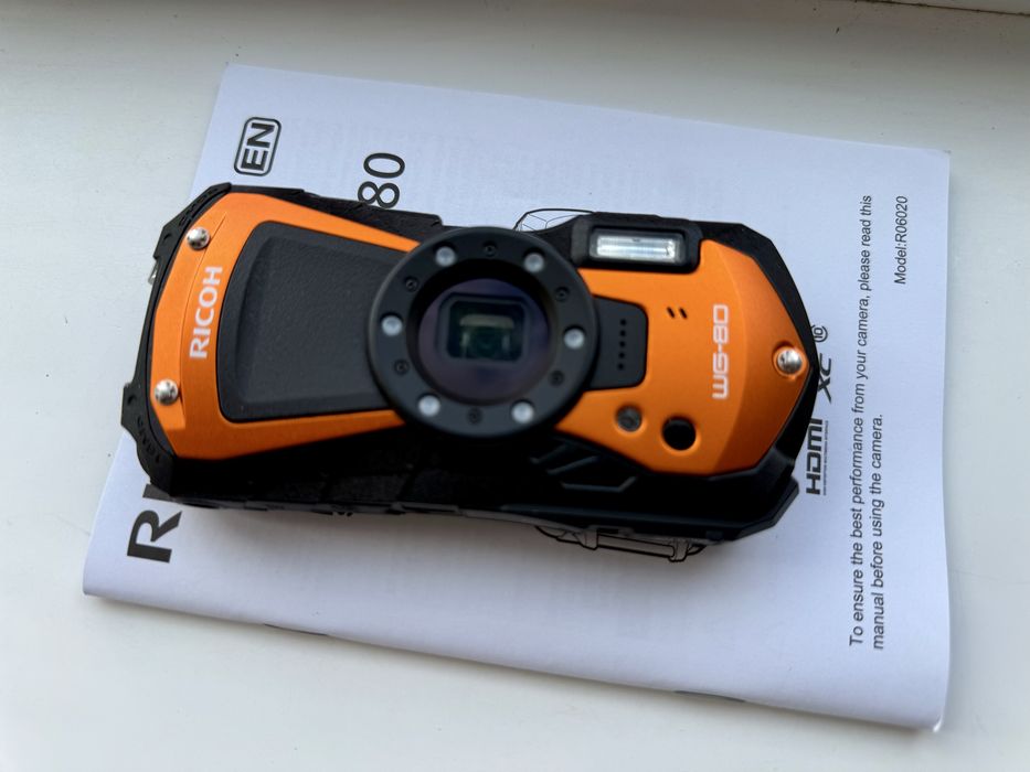 Фотоапарат (новий 2022 р.) Ricoh WG-80 противоударний, водонепронекний