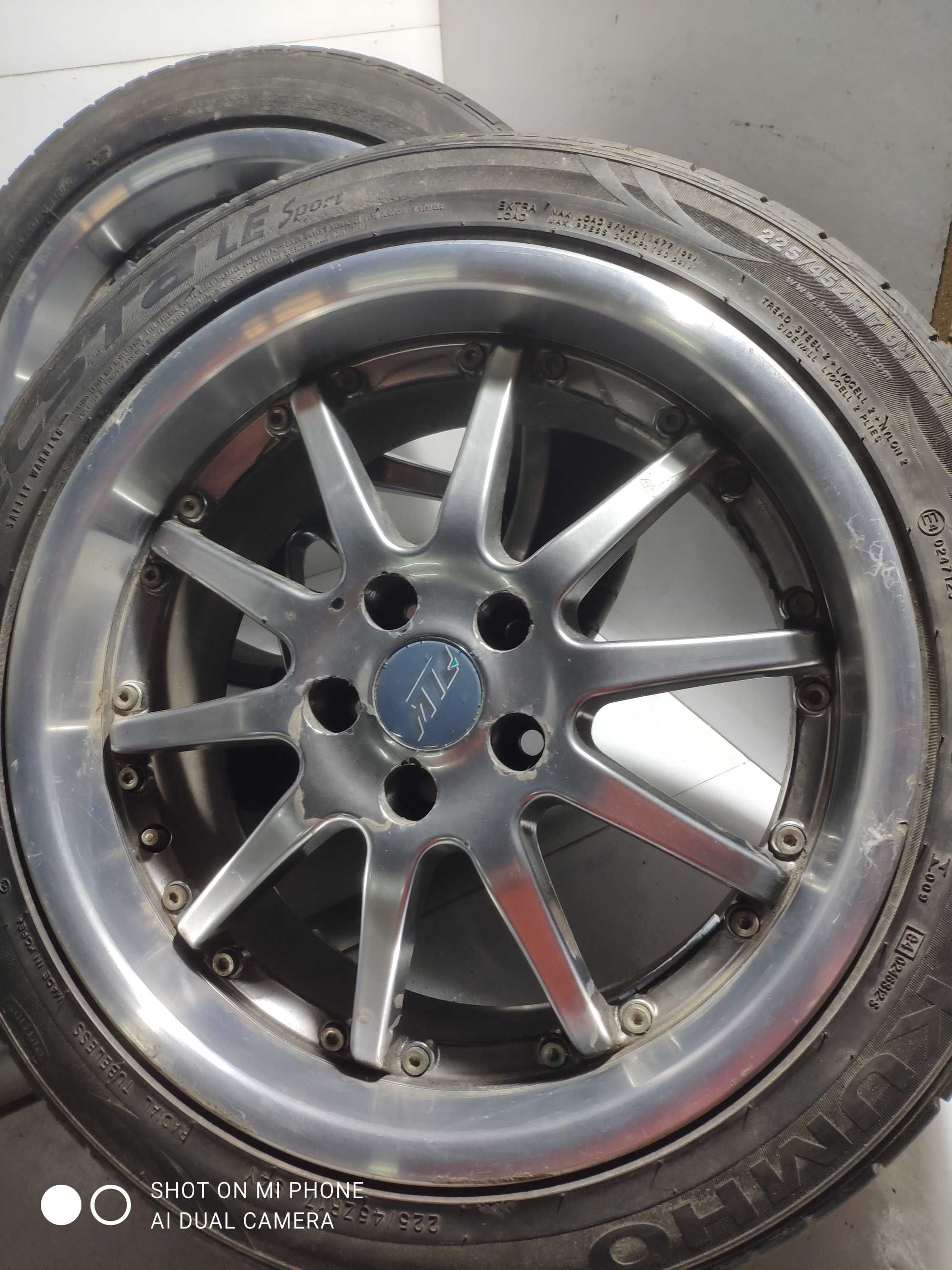 Koła opony felgi 225/45R17 KUMHO 5x108 alusy letnie 4szt komplet Bridg