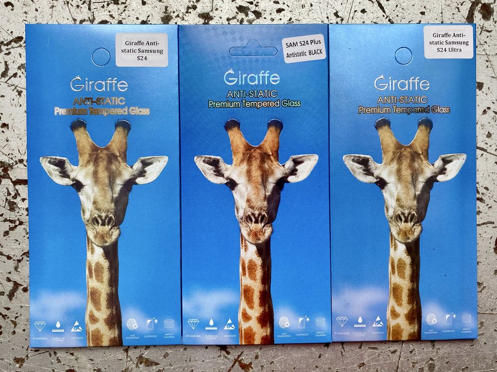 Стекло Anti-static для Samsung S24 S24Ultra S24+ Griraffe защитное