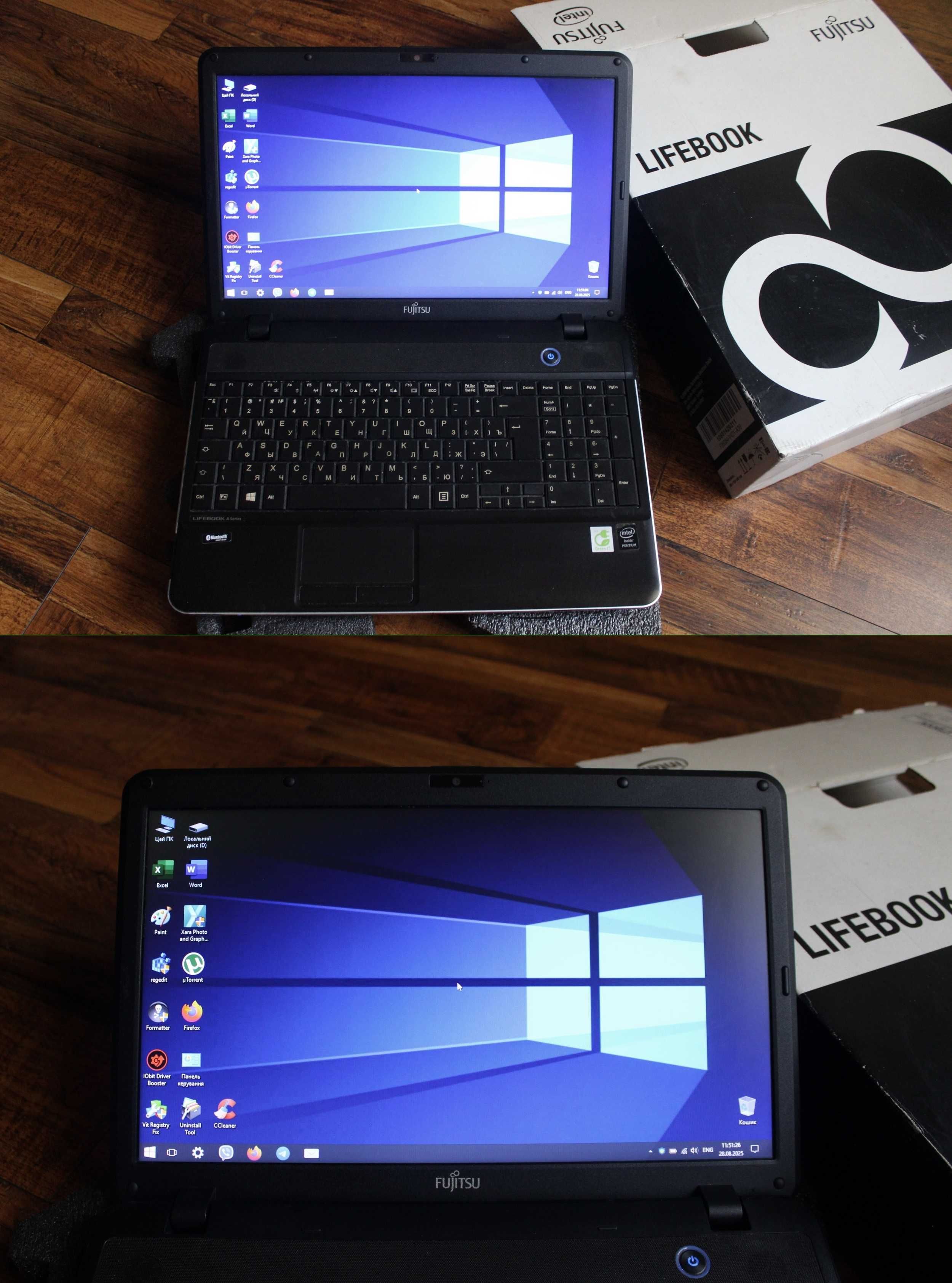 ноутбук Fujitsu A512 Intel Core i5-3380 2.9-3.6 GHz 1ТВ Windows 10 б/в