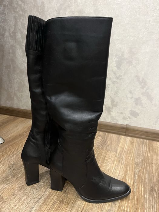 Шкіряні зимові чоботи