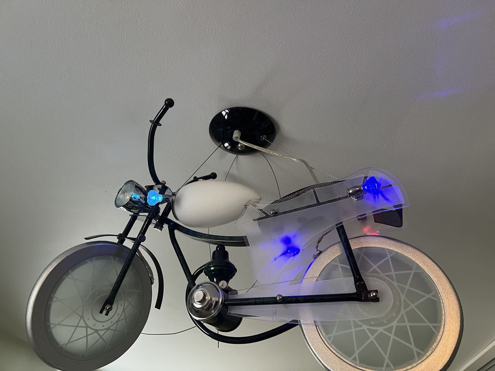 Lampa wisząca motocykl