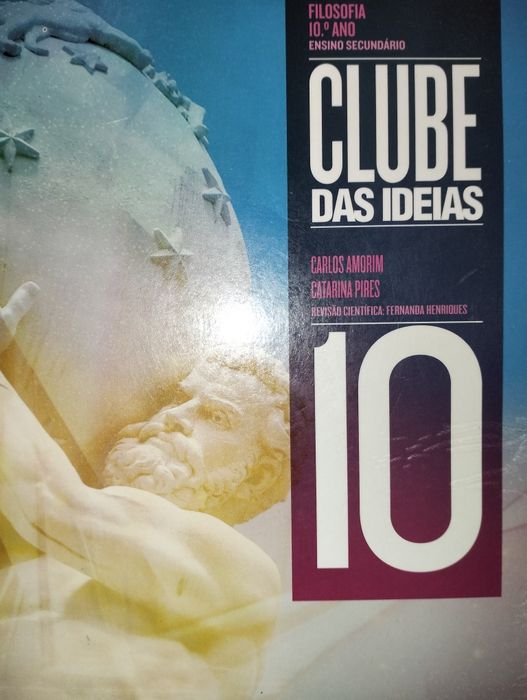 Manual de filosofia 10° ano " Clube das Ideias" - Novo