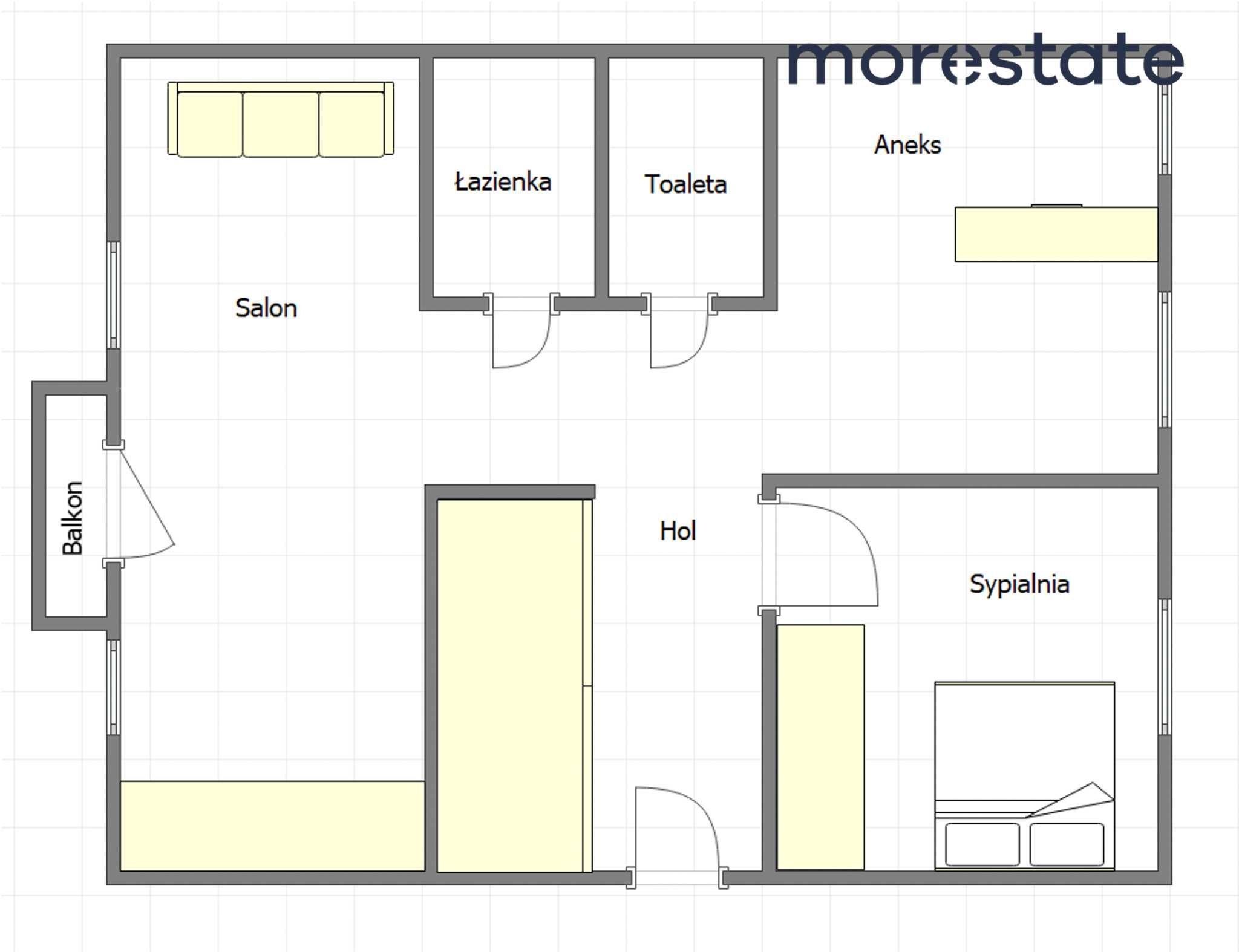 Mieszkanie 2 pok. |WYSOKI STANDART| Centrum