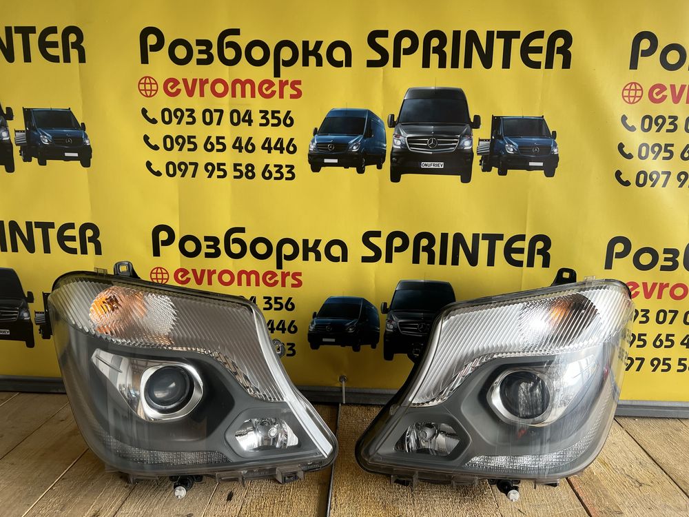 bi led фари hella mercedes sprinter w906 2006-2018 лед фари дельфін