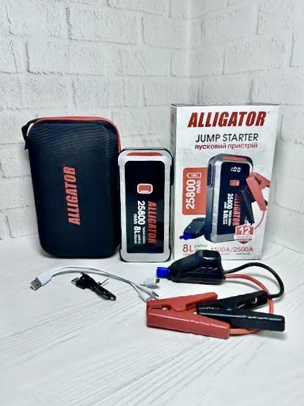 Бустер 25800 mAh пусковое устройство ALLIGATOR Jump Starter JS847