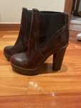 Botas salto alto Bordeaux