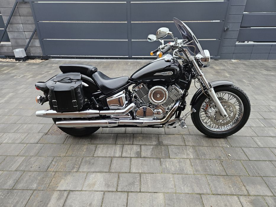 Yamaha Drag Star 1100 cm3 2003r, 33 tys.km SAKWY, Film 4k, Transport